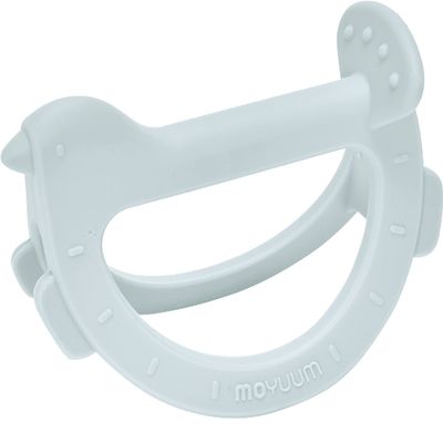 Moyuum Silicone Swing Bird Teether Toy | Made in Korea, Provides Teething Relief, Wrist Teether is Easy to Grip, Designed to Rock, Babies 3+ Months