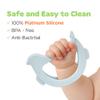 Moyuum Silicone Swing Bird Teether Toy | Made in Korea, Provides Teething Relief, Wrist Teether is Easy to Grip, Designed to Rock, Babies 3+ Months view 2