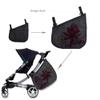 2 Pack Portable Side Sling Stroller Cargo Net ,Non-Slip and Adjustable Straps Storage Mesh Bag ,Food Storage ,Friut Storage Bag for Baby Stroller Cargo Mesh Bag Storage view 3