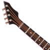 Wooden Music Instrument, Miniature Dollhouse Model Dollhouse Model Guitar Model Musical Instrument for Gift for Ornament(10 cm red Sharp Pointed Electric bass) view 3