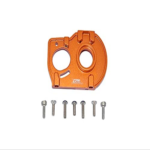 GPM for LOSI 1/10 LASERNUT Tenacity U4 LOS03028 Aluminum Motor Mount Plate with Heat Sink FINS - 10PC Set (Orange)