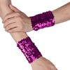 Loloda Shiny Reversible Sequin Bracelets Party Supplies Favors Slap Bracelet For Women Girls Rose One Size view 1