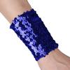 Loloda Shiny Reversible Sequin Bracelets Party Supplies Favors Slap Bracelet For Women Girls Blue One Size view 2