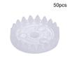 Aicosineg Plastic Gears White Reduction Gear Spindle Plastic Shaft for Aircraft Car Model DIY Kit 20 Teeth Model C202A 50Pcs view 2