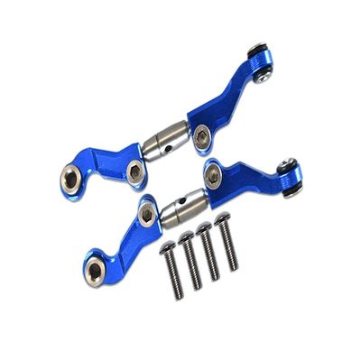 TEAM LOSI MINI-T 2.0 2WD Aluminum+Stainless Steel Adjustable Front Steering Tie Rod - 6pc set - GPM LM162S