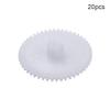 Aicosineg Plastic Gears Reduction Gear Worm Gear Spindle for Aircraft Model DIY Kit and RC Car Robot White 44 Teeth Model 442A 20Pcs view 2