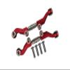 6pc Set Upgrades Aluminum+Stainless Steel Adjustable Front Steering Tie Rod LOSI 1/18 2WD Mini-T 2.0 LOS01015 RC Cars by GPM (red) view 1
