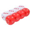 NUOBESTY Funny Math Games 8pcs Heart Dice White Red Dice Six Sided Gaming Dice 25MM Novelty Funny Party Favor for Carnival Graduation Club Playing Table Game Props Table Game Dice view 1