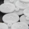 Aicosineg Plastic Gears White Reduction Gear Worm Gear Spindle for Aircraft Car Model DIY Kit 50 Teeth Model 50102A 30Pcs view 4