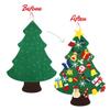 BYKITCHEN Felt Christmas Tree for Kids with 30pcs Detachable Ornaments, 3.3 FT DIY Felt Wall Christmas Tree for Toddlers, Wall Hanging Xmas Decorations Craft Kits view 3