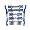 18pc Set Upgrades Aluminum+Stainless Steel Adjustable Tie Rods LOSI 1/18 2WD Mini-T 2.0 LOS0101 RC Cars by GPM (Blue) view 1