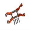 6pc Set Upgrades Aluminum+Stainless Steel Adjustable Front Steering Tie Rod LOSI 1/18 2WD Mini-T 2.0 LOS01015 RC Cars by GPM (Orange) view 1