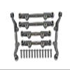18pc Set Upgrades Aluminum+Stainless Steel Adjustable Tie Rods LOSI 1/18 2WD Mini-T 2.0 LOS0101 RC Cars by GPM (Gray) view 1