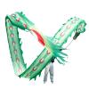 LXLA Dragon-Dancing Fitness Streamer, Chinese Folk Exercise Toys, Green Outdoor Sports Ribbon for Seniors Adult, Peacock-Style Body, with Dragon-Shape Head (Size : 10m/32.8ft Long) view 1