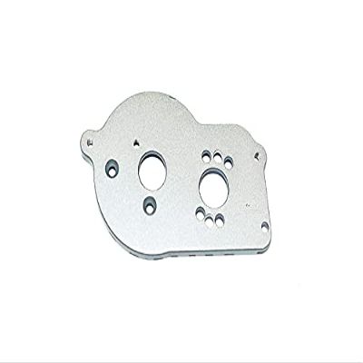 GPM for LOSI 1/18 2WD Mini-T 2.0 LOS01015 Aluminum Motor Mount Plate with Heat Sink FINS - 1PC Set (Silver)