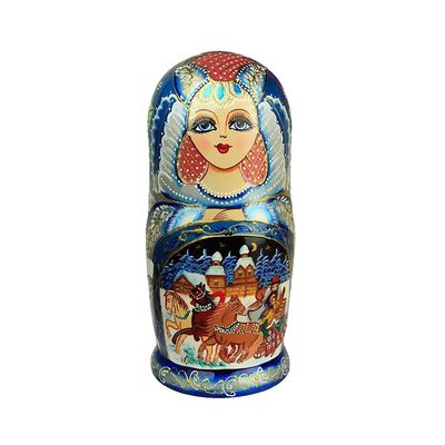 XXZY Russian Nesting Dolls Creative Matryoshka 10 Pieces of Matryoshka Dolls Fashion Wedding Birthday Gift Souvenirs Wooden Ornaments (Color : A)