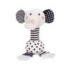 D-KINGCHY Baby Toys 0-12 Months, Black and White Newborn Toys, Soft Plush Rattle Stuffed Animal Toy with Teether and Sound, Developmental Hand Grip Toys (Elephant) view 1