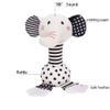 D-KINGCHY Baby Toys 0-12 Months, Black and White Newborn Toys, Soft Plush Rattle Stuffed Animal Toy with Teether and Sound, Developmental Hand Grip Toys (Elephant) view 3