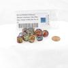 Primary Nebula Luminary Dice with Blue Pips 12mm (1/2in) D6 Set of 12 Wondertrail view 1