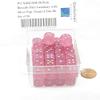 Pink Borealis Dice Luminary with Silver Pips 12mm (1/2in) D6 Set of 50 Wondertrail view 2