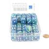 Waterlily Festive Dice with White Pips 16mm (5/8in) D6 Pack of 50 Wondertrail view 2