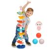FUN LITTLE TOYS Ball Drop Toys for Toddler 1-3, 9 Layer Roll Swirling Ball Tower with 3 Balls, Ball Run Ramp for Baby Learning Development Educational Activities Toy Birthday Gift view 1