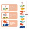 FUN LITTLE TOYS Ball Drop Toys for Toddler 1-3, 9 Layer Roll Swirling Ball Tower with 3 Balls, Ball Run Ramp for Baby Learning Development Educational Activities Toy Birthday Gift view 3