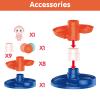 FUN LITTLE TOYS Ball Drop Toys for Toddler 1-3, 9 Layer Roll Swirling Ball Tower with 3 Balls, Ball Run Ramp for Baby Learning Development Educational Activities Toy Birthday Gift view 4