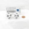 White Trap Dice with Black Traps 28mm (1.1 inch) D12 Set of 2 Wondertrail view 2