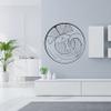 Kite Boarding Kite Surfing Beautiful Silhouette Extreme Sport Vinyl Design Wall Sticker Wall Art Wall Decal Boy Girl Kid Room Pool Area Bedroom Home Decor Stickers Decoration Size (28x30 inch) view 3