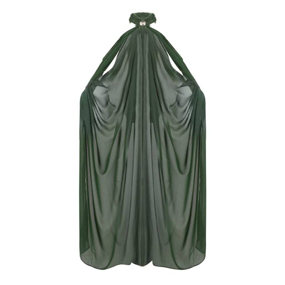 Evil Queen Cosplay Super Villain Cloak Cape Steampunk Feather Collar Witch Cape