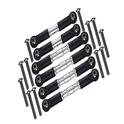 GPM for ARRMA 1/10 Granite 4X4 MEGA Moster Truck Aluminum Adjustable TIE RODS -18PC Set (Silver)
