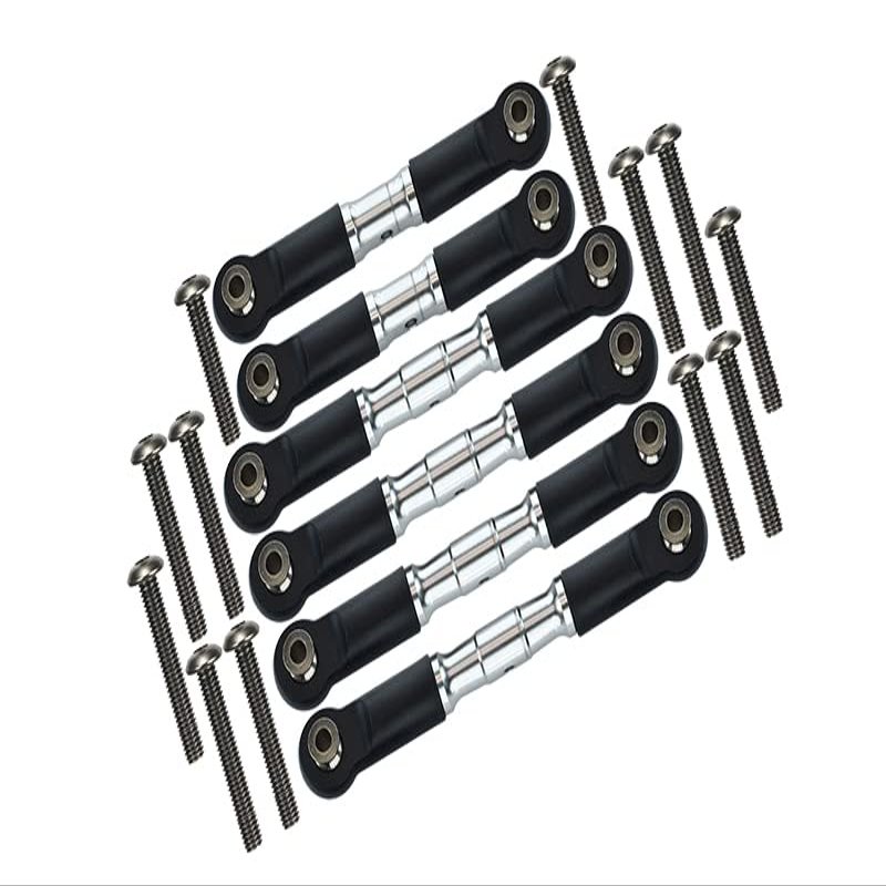 GPM for ARRMA 1/10 Granite 4X4 MEGA Moster Truck Aluminum Adjustable TIE RODS -18PC Set (Silver)