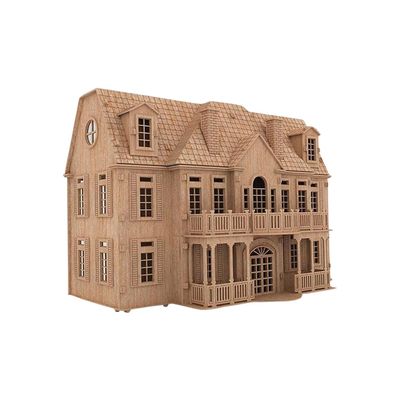 Birds Wood Shack Manorhouse Mansion 3D Puzzle Doll House with Robust Quality & Sturdy Construction Easy to Assemble Educational Doll House Puzzle