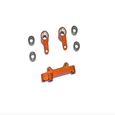 GPM for LOSI 1/18 2WD Mini-T 2.0 LOS01015 Aluminum Steering Assembly -7PC Set (Orange)