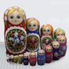 15-Piece Russian Nesting Dollsdoll Souvenir Cute Matryoshka Painting Craft Nesting Doll Hand-Painted Pattern Creative Gift (Color : A) view 2