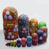 15-Piece Russian Nesting Dollsdoll Souvenir Cute Matryoshka Painting Craft Nesting Doll Hand-Painted Pattern Creative Gift (Color : A) view 3
