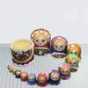 15-Piece Russian Nesting Dollsdoll Souvenir Cute Matryoshka Painting Craft Nesting Doll Hand-Painted Pattern Creative Gift (Color : A) view 4
