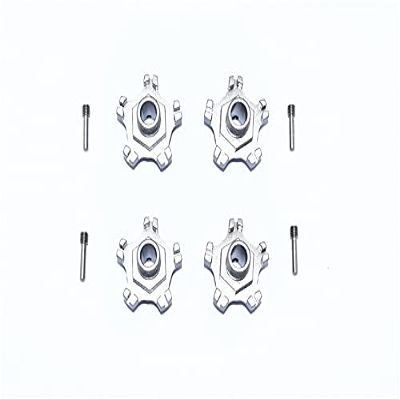 GPM for ARRMA 1/7 Infraction 6S BLX ARA109001 Aluminum Wheel HEX (+6MM) -8PC Set (Gray)