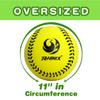 PHINIX 11 Inch Foam Softball 4 Pack (Yellow and Green) view 2