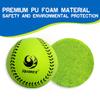 PHINIX 11 Inch Foam Softball 4 Pack (Yellow and Green) view 3