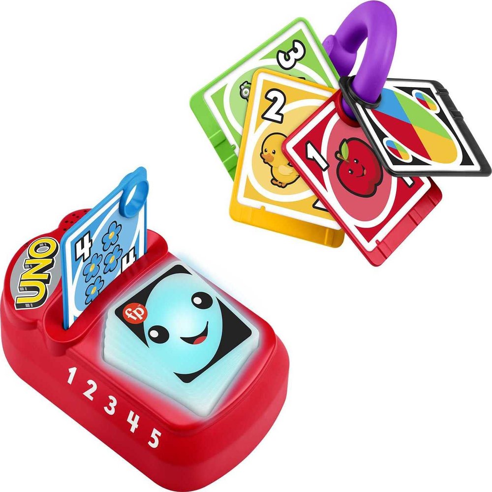 Fisher-Price Baby & Toddler Toy Laugh & Learn Counting and Colors UNO with Educational Music & Lights for Infants Ages 6+ Months