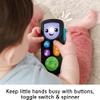 Fisher-Price Baby & Toddler Toy Laugh & Learn Remote, Pretend Streaming TV Control Musical Learning Activity for Infants Ages 6+ Months view 4