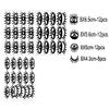 44pcs Eye Pattern Sticker for Girl's Bedroom Eyelash Decals Modern Wall Sicker Baby Girl Removable Wall Decor SK018 (Gold) view 2