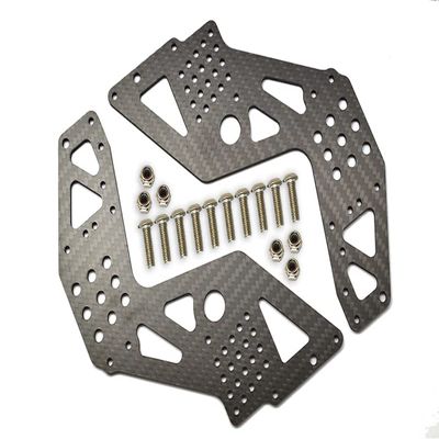 GPM Carbon Fiber Front/Rear Chassis Side Panels for Team LOSI 1/8 LMT 4Wd Solid Axle Monster Truck