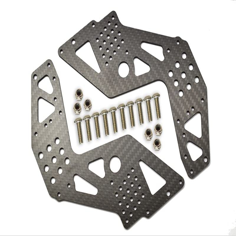 GPM Carbon Fiber Front/Rear Chassis Side Panels for Team LOSI 1/8 LMT 4Wd Solid Axle Monster Truck
