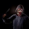 Pacoco Atongqu Halloween Scary Alien Old Man Headgear Ghost Detective Devil Skull Mask Creepy Halloween Mask,Gothic Scary Mask, Multicolor view 3