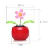 GUITU Car Decoration Solar Power Toy Swinging Toy Desk Decor Car Solar Powered Ornaments Dashboard Ornaments Car Decorating Plants(Red) view 2