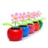 GUITU Car Decoration Solar Power Toy Swinging Toy Desk Decor Car Solar Powered Ornaments Dashboard Ornaments Car Decorating Plants(Red) view 4