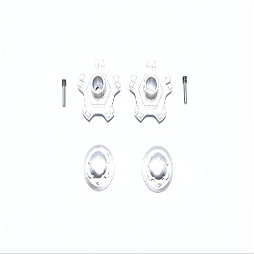 GPM for ARRMA 1/7 Infraction 6S BLX ARA109001 Aluminum Wheel HEX (+6MM)+Wheel Lock -6PC Set (Silver)